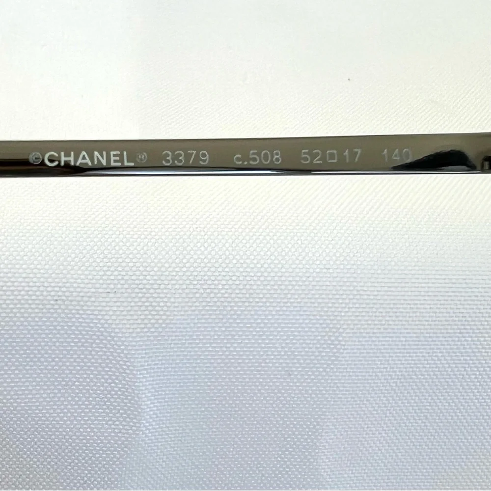 CHANEL 3379 c.508 Cats Eye Frames Dark Blue Transparent Prescription Eyeglasses